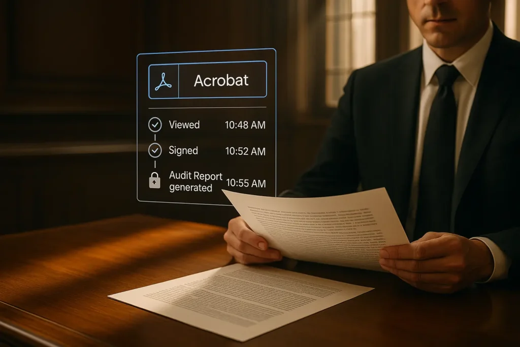 Audit Trails and Legal Admissibility with Adobe Sign in South African Courts