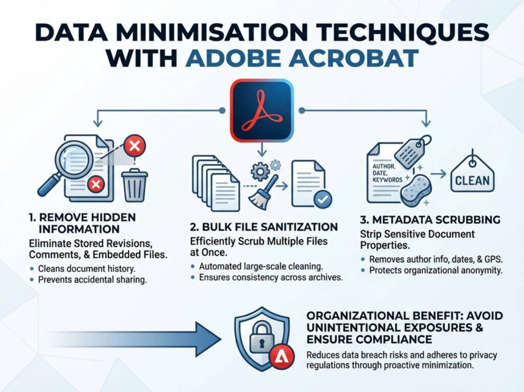 Data Minimisation Techniques with Adobe Tools