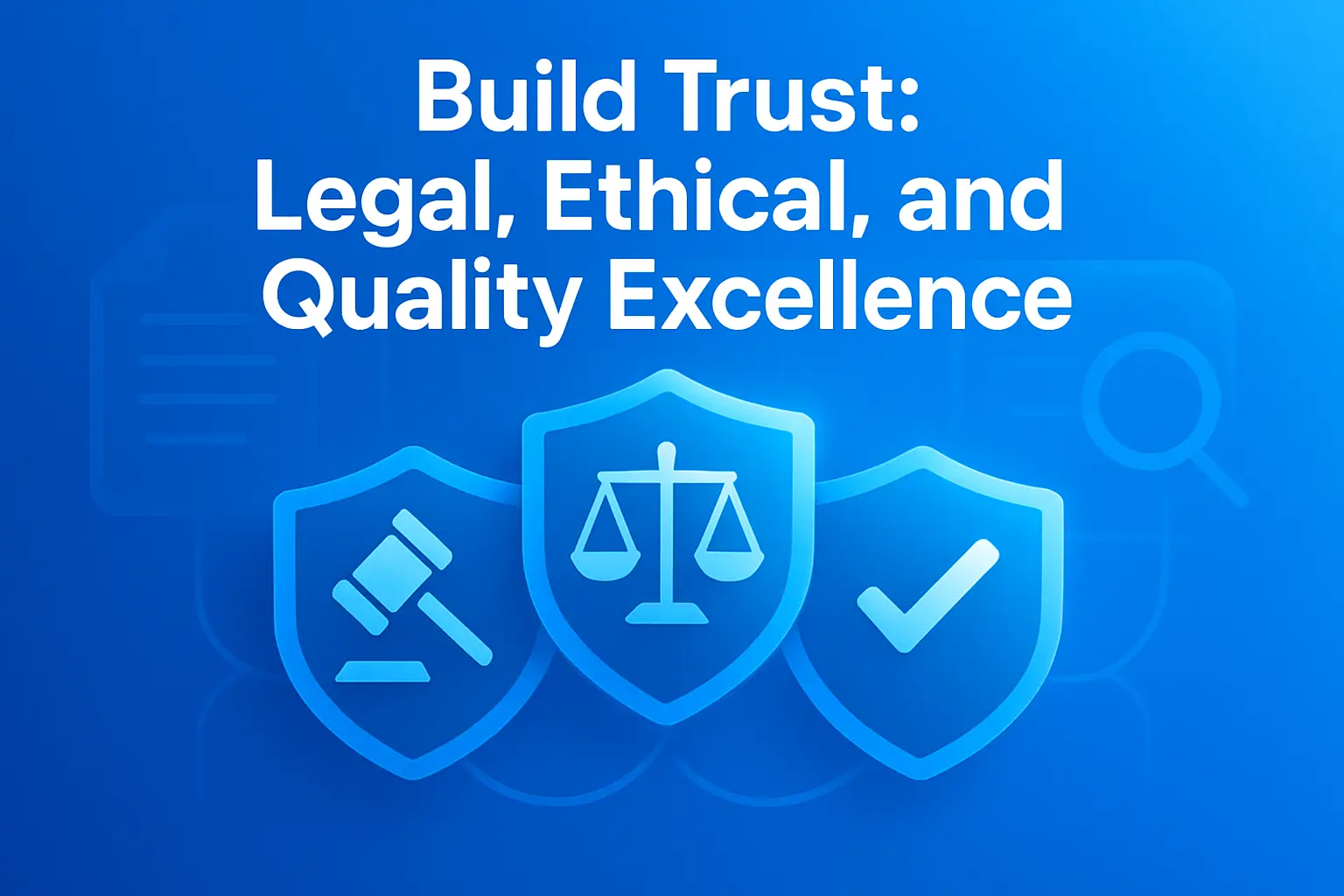 Legal, Ethical, and Quality Control Considerations